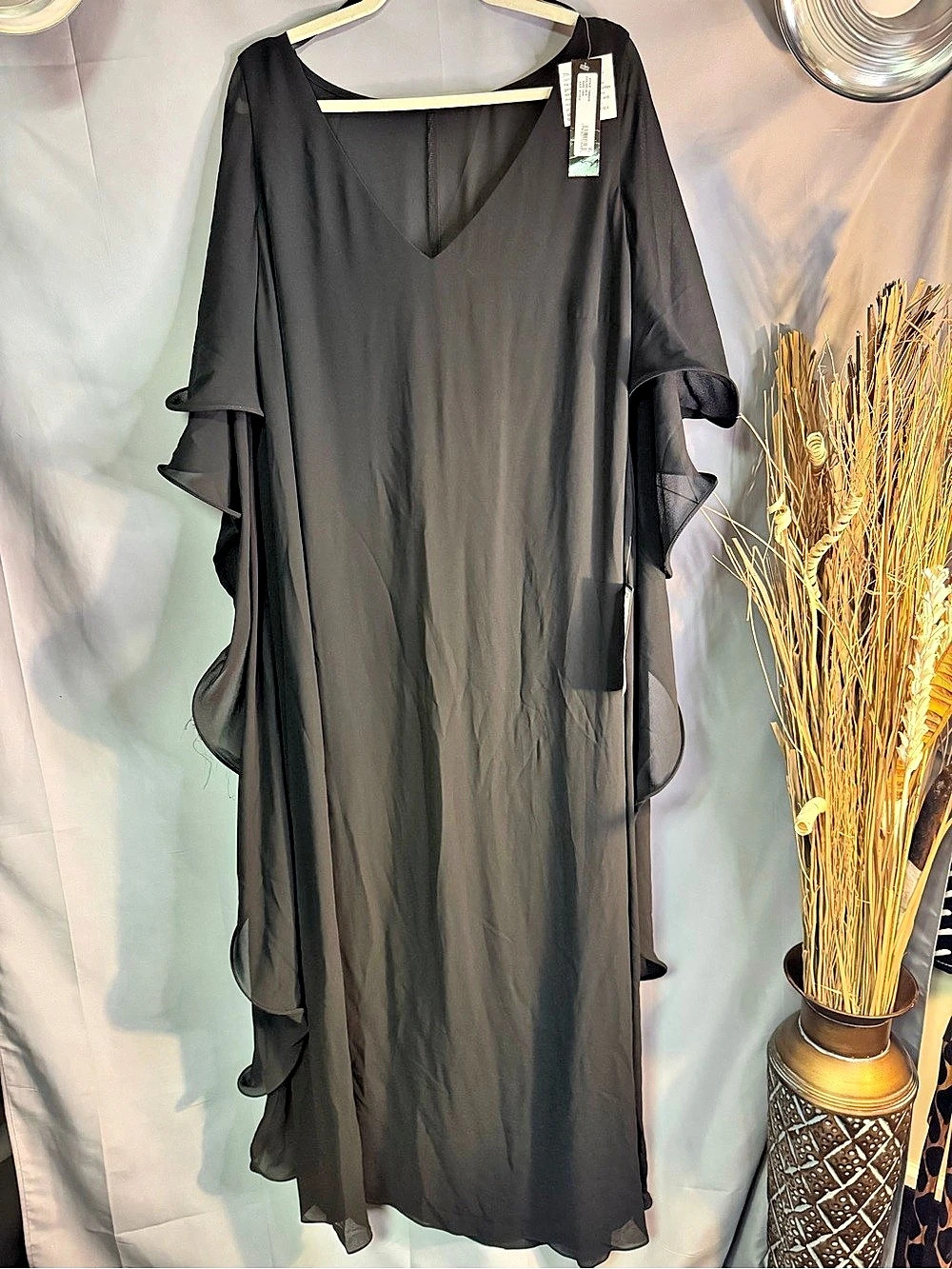 Xscape 29Black Maxi Dress NWT